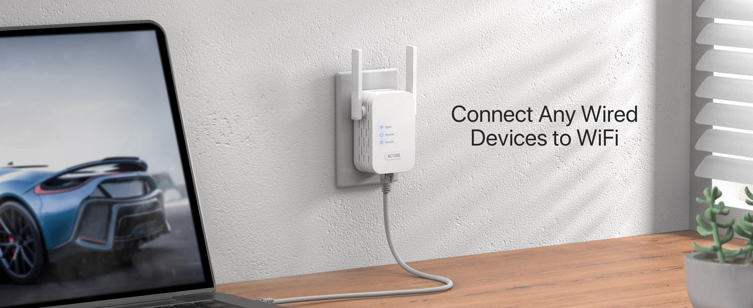 ioGiant WiFi to Ethernet Adapter Delivers a Wired Connection for Your Device Such as a Computer