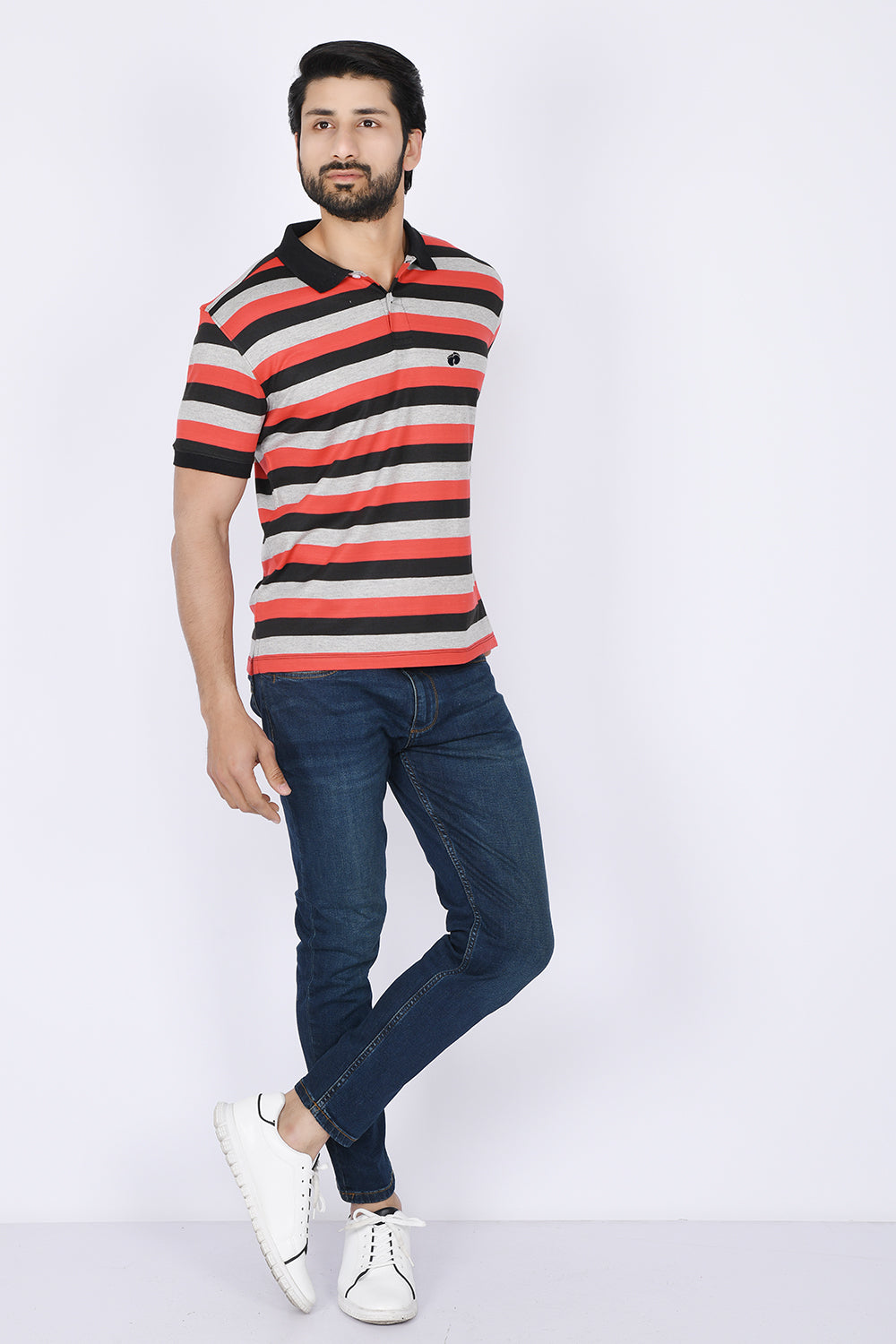 Men's S-S Yarn Dyed Polo