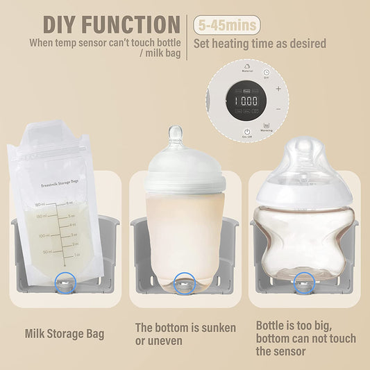 Baby Bottle Warmer Mamtopia 3-in-1 Breast Milk Warmer With 24H Thermostat  Control Auto Shut-Off