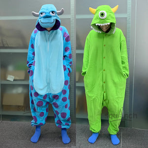 Sully and Mike Halloween Onesies – Adult Unisex Kigurumi Costume Pajamas - Sandman's Shop
