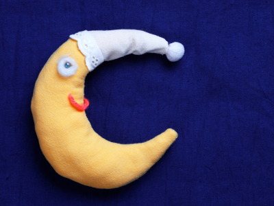 Moon shaped pillow