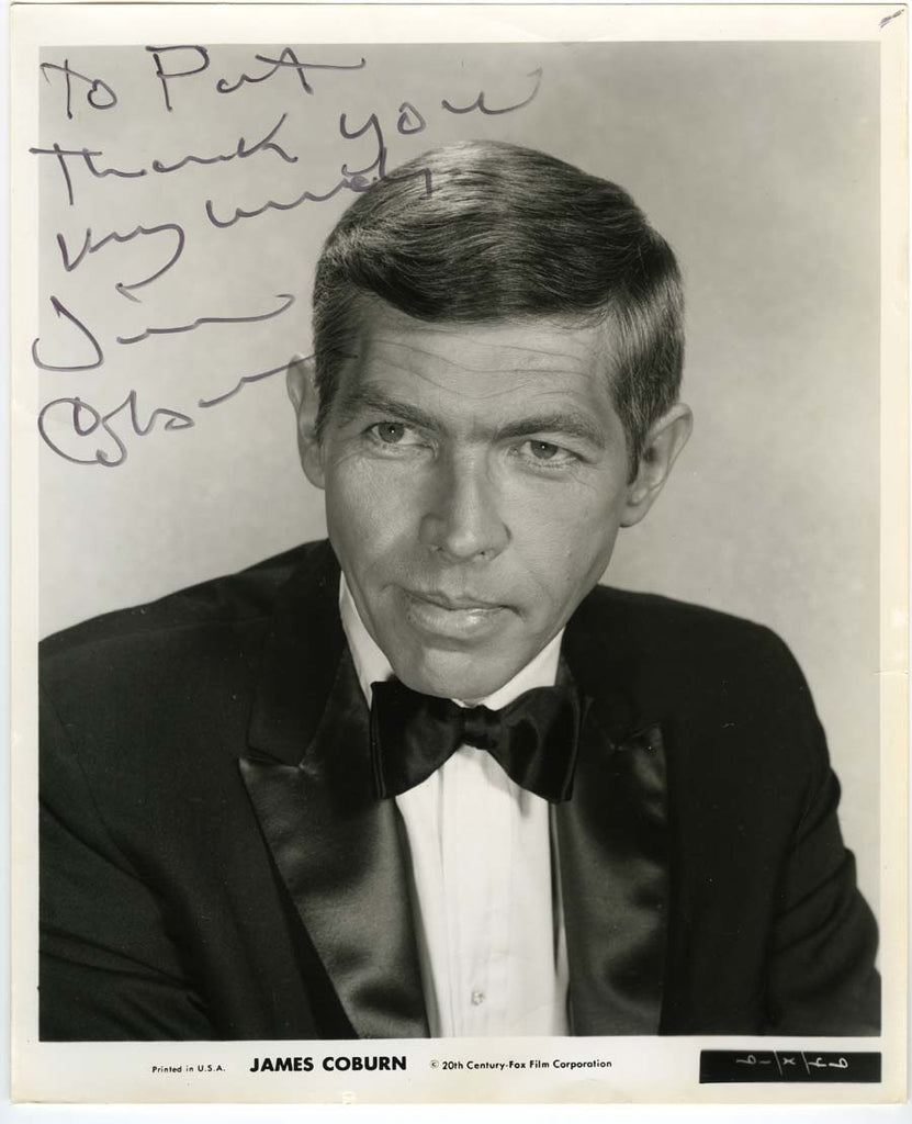 James Coburn Autographed Photo Leading Lights Autographs