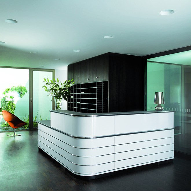 Modern Reception Desk | Custom Metal Service Desk by Muller Germany –  modernpalette