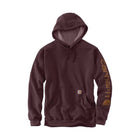 Carhartt Men's Brown Midweight Hooded Logo Sweatshirt