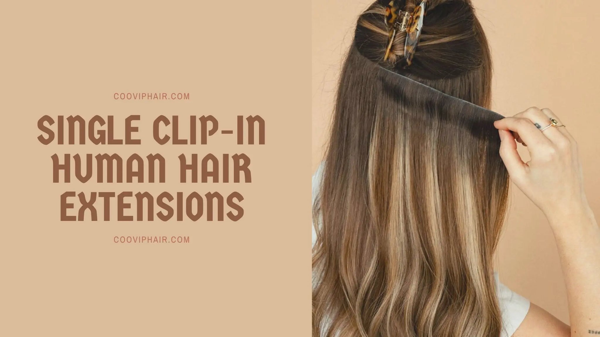 Single Clip-In Human Hair Extensions