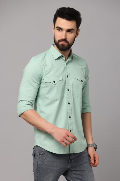 Yankees Blue shaded denim shirt – JEFF COLLINS