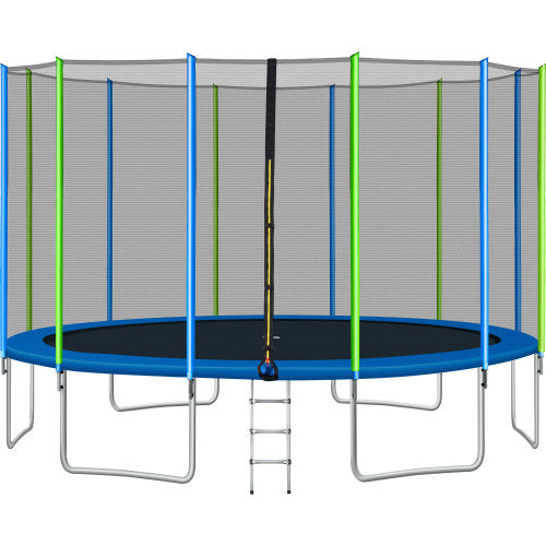 regering Doe het niet slijm 16/14/12FT Trampoline for Kids with Safety Enclosure Net | Jumpndunk –  jumpndunk