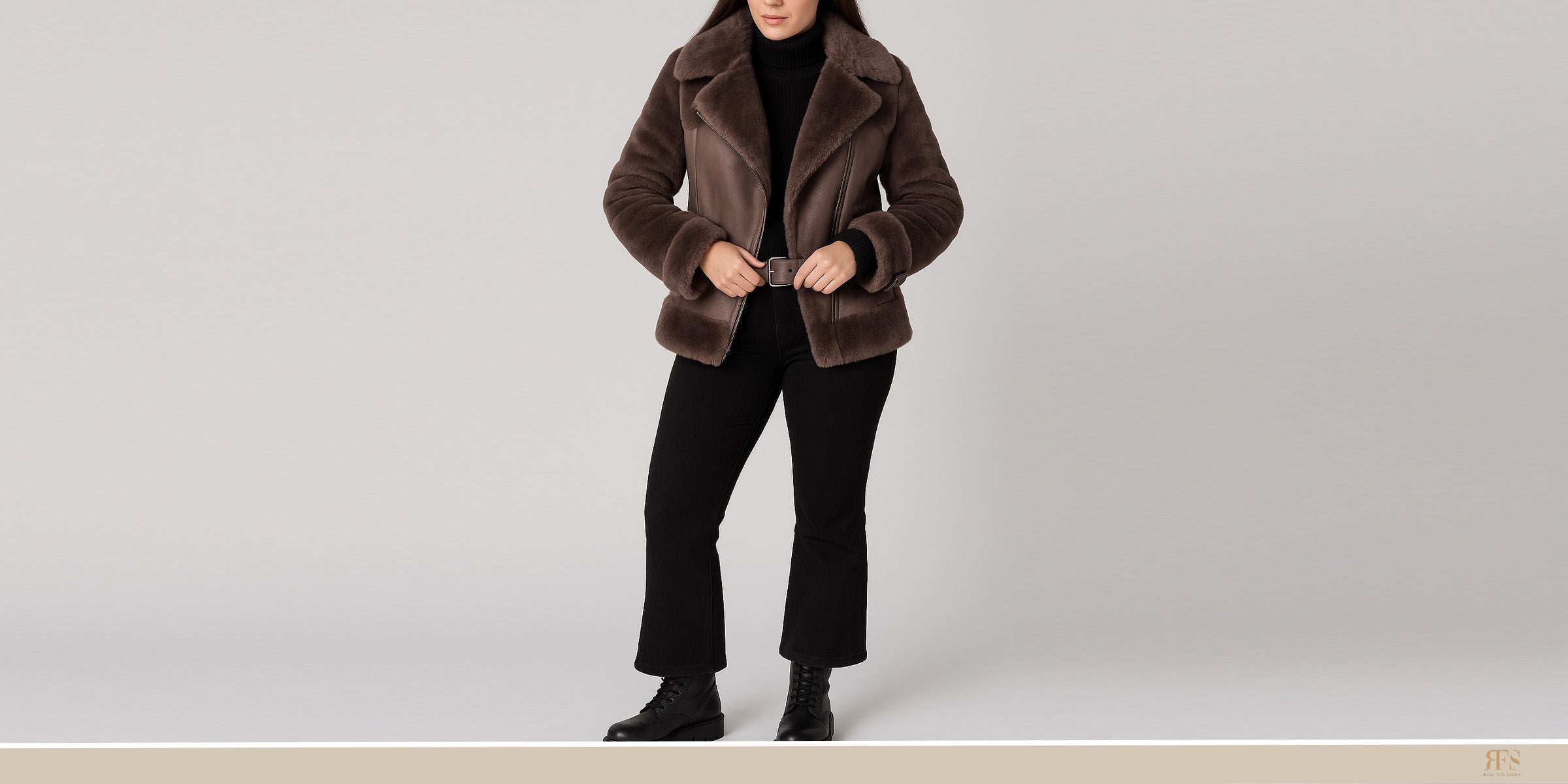 shearling jacket outfit