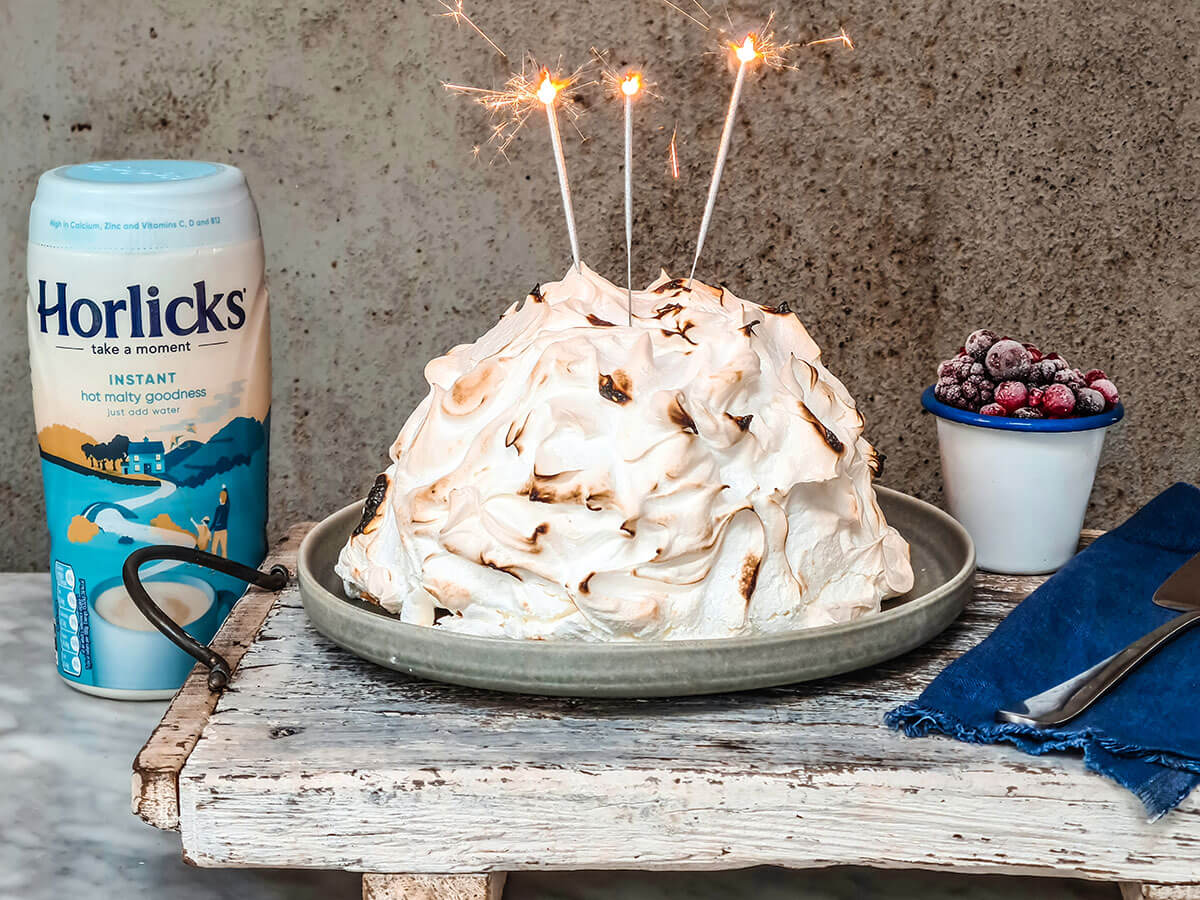 Baked Alaska Gelato Cake