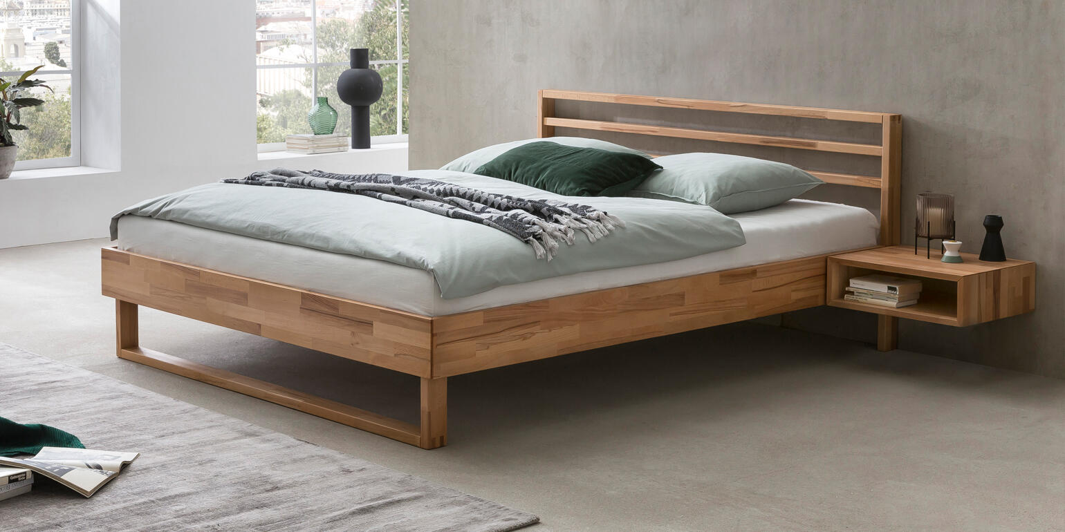 Bermad Startpunt baard Falun Houten Bed Frame | Stevige Omranding Met Modern Hoofdbord – Bedroom  Online
