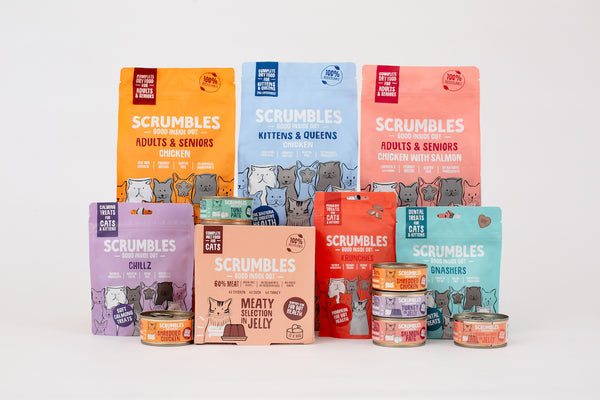 Scrumbles cat food range