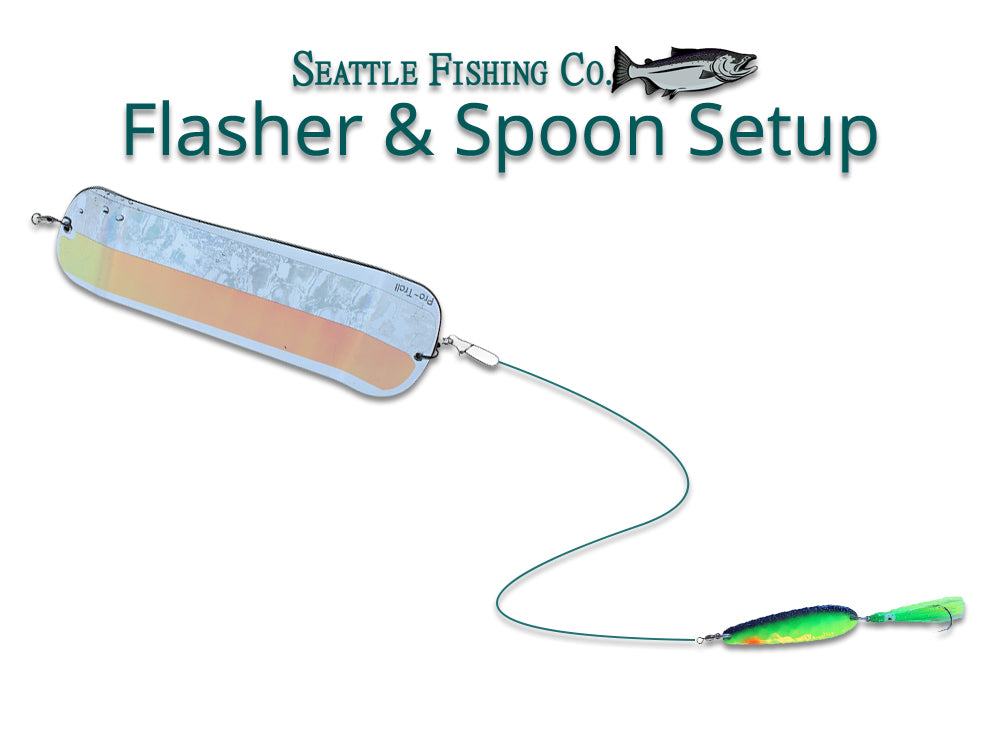 Salmon Fishing Flasher and Spoon