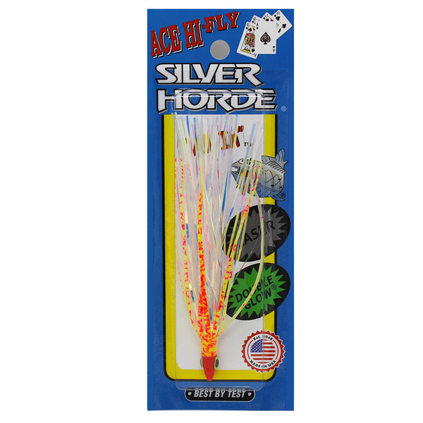 Silver Horde Ace Hi Fly Needlefish UV Flame Spatter Back 339