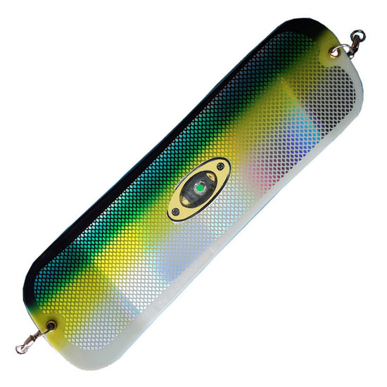 Fishing Flashers for Trolling Salmon Salmon Fishing Skateboard Trolling  Flashers for Salmon with Lights 23g Metal dimmy