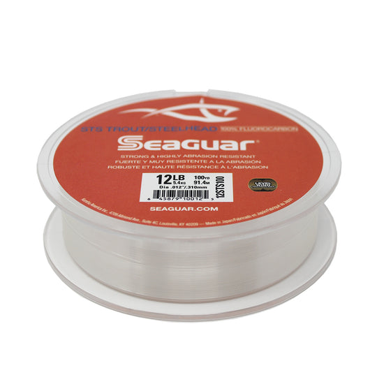 Seaguar STS Salmon Fluorocarbon Leader Material 25lb, 100 Yard Spool