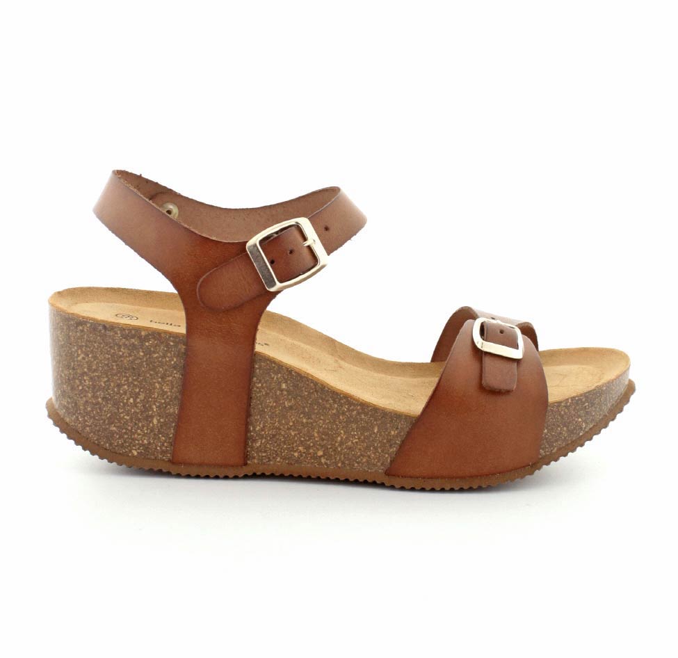 Billede af Bella Moda Kilehæl skind Sandal