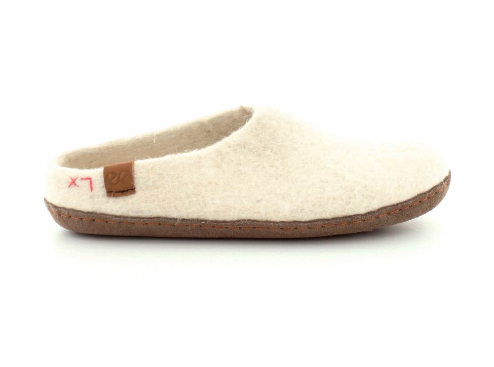 Billede af Green Comfort Wool Slippers Offwhite