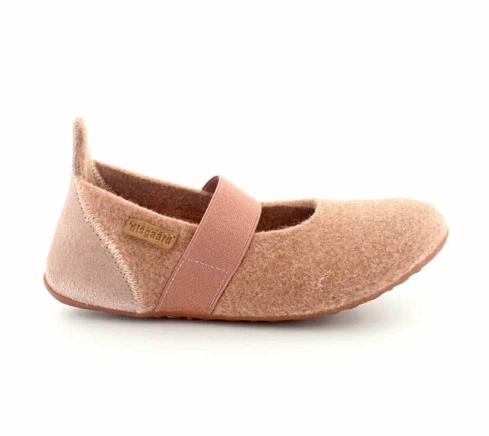 Bisgaard Ballet Rose Wool Hjemmesko