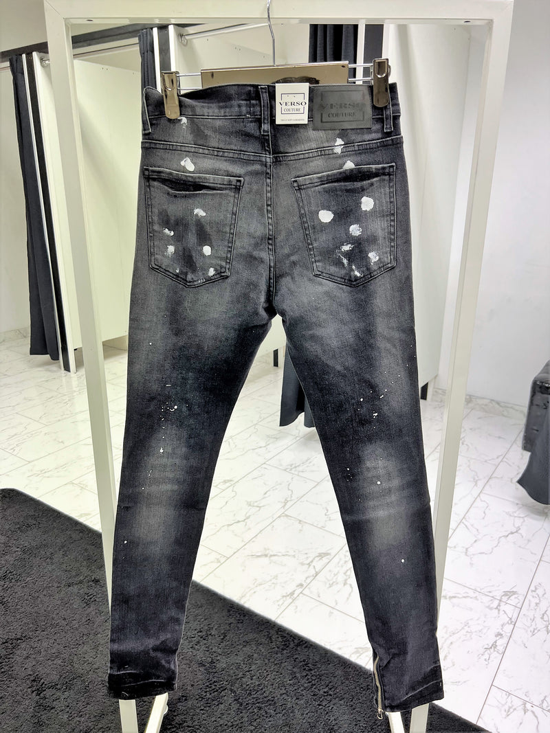 interval moord Wakker worden SlimFit Jeans voor Heren 'Lusail' met Rits bij de enkels en Elastische