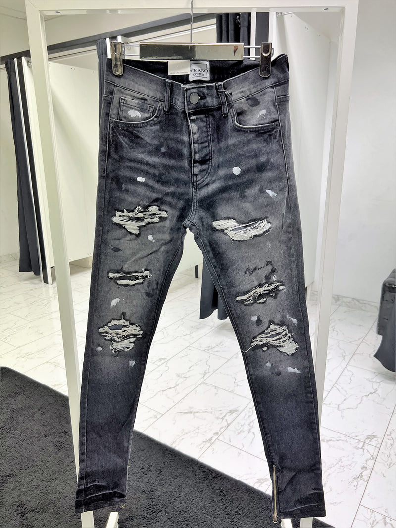 interval moord Wakker worden SlimFit Jeans voor Heren 'Lusail' met Rits bij de enkels en Elastische