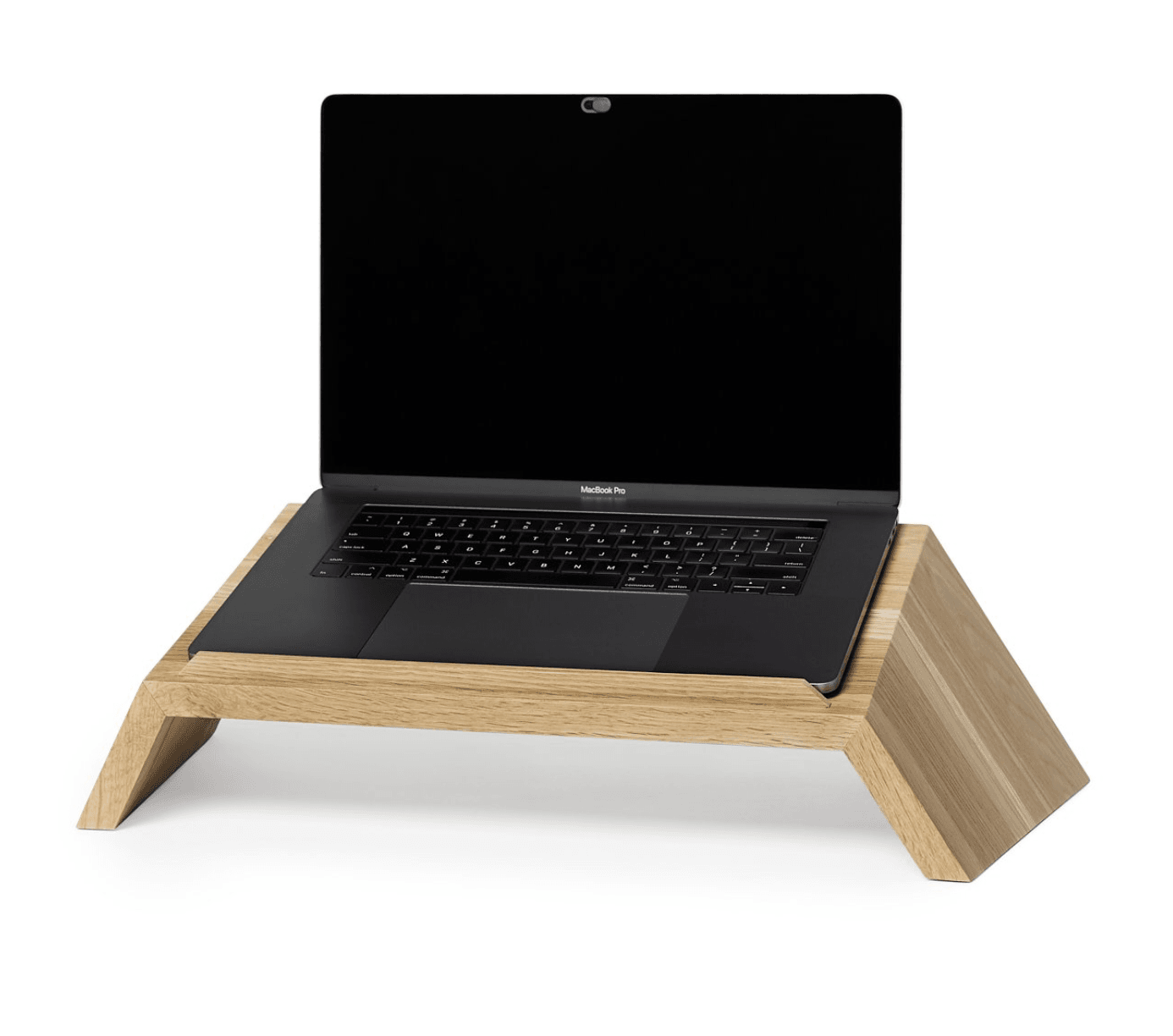 Wooden laptop stand