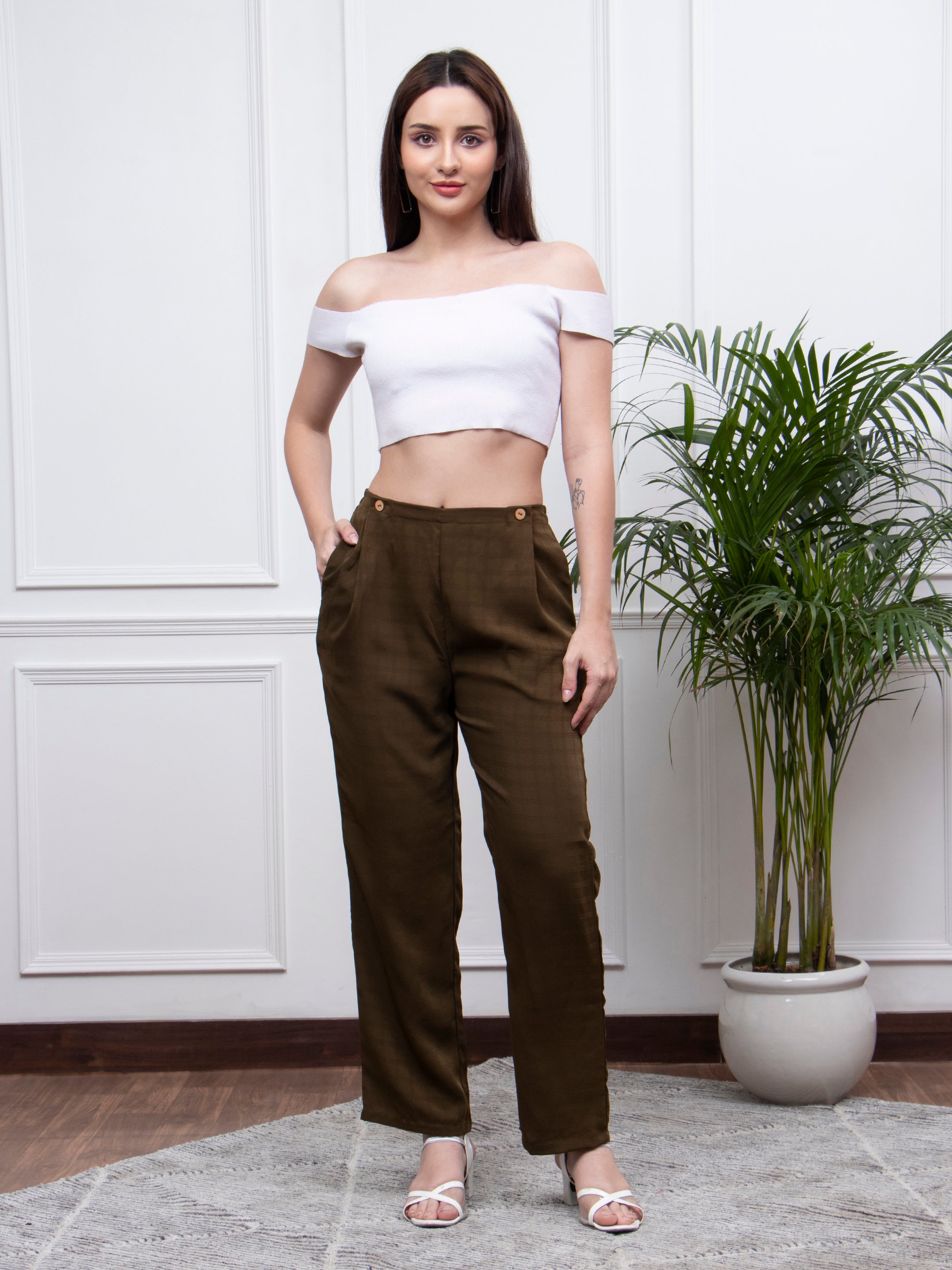 Tokyo Talkies Regular Fit Women Grey Trousers  Buy Tokyo Talkies Regular  Fit Women Grey Trousers Online at Best Prices in India  Flipkartcom