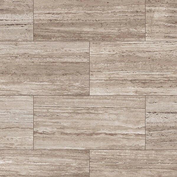  Pepper Travertine - SONO Vinyl Tiles- 5.5mm ECLIPSE STONE 