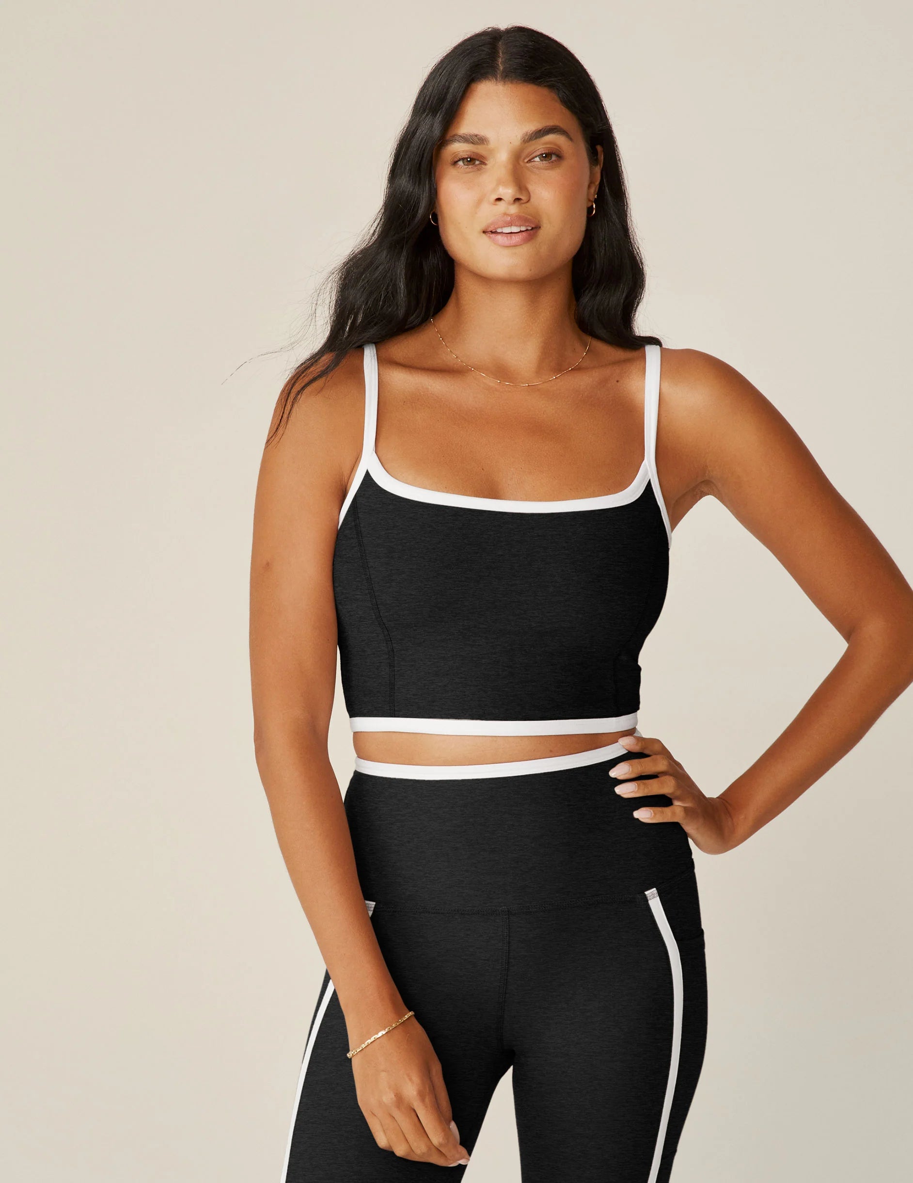 Featherweight High Tied Cropped Tank, Beyond Yoga