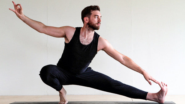 men doing yoga