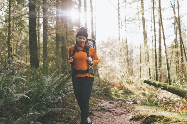 woman hiking