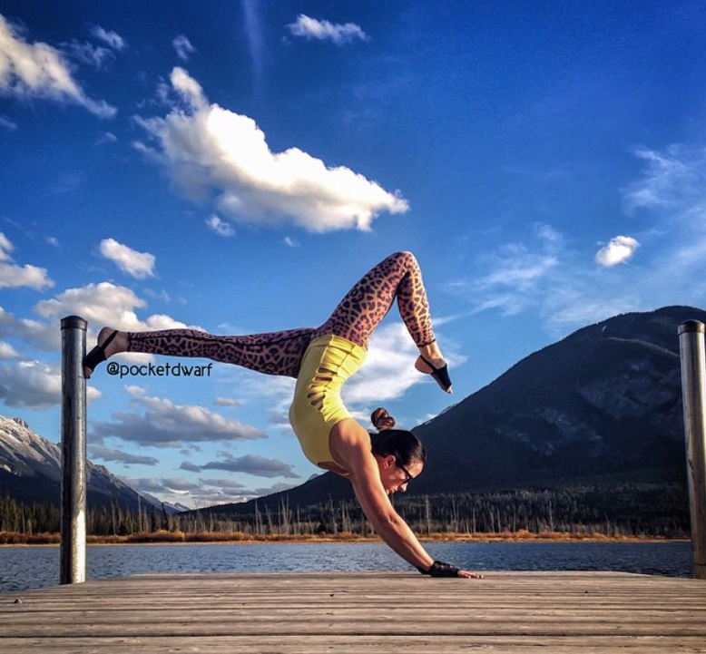 yoga by lake