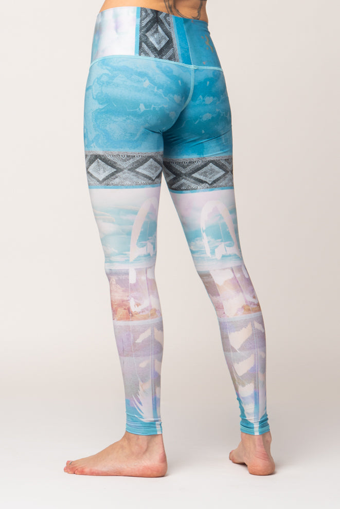 Rainbow Moon Hot Pant by teeki - womens yoga leggings bottoms