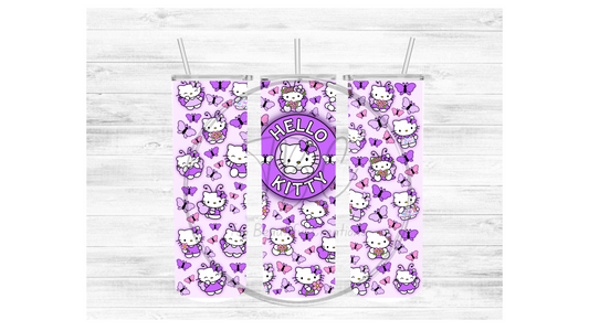 Hello Kitty LV Inspired Pink Ready To Press Sublimation Print for 20oz  Straight Skinny Tumbler – Xtreme Bling Bowtique