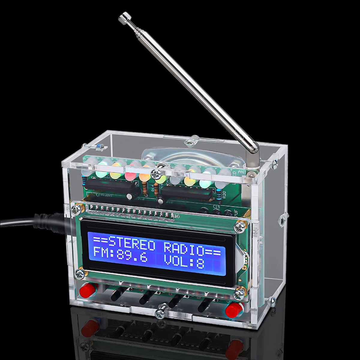 FM Radio Kit Soldering Project - Crystal Radio Kit with LEDs | Circuit  Specialists