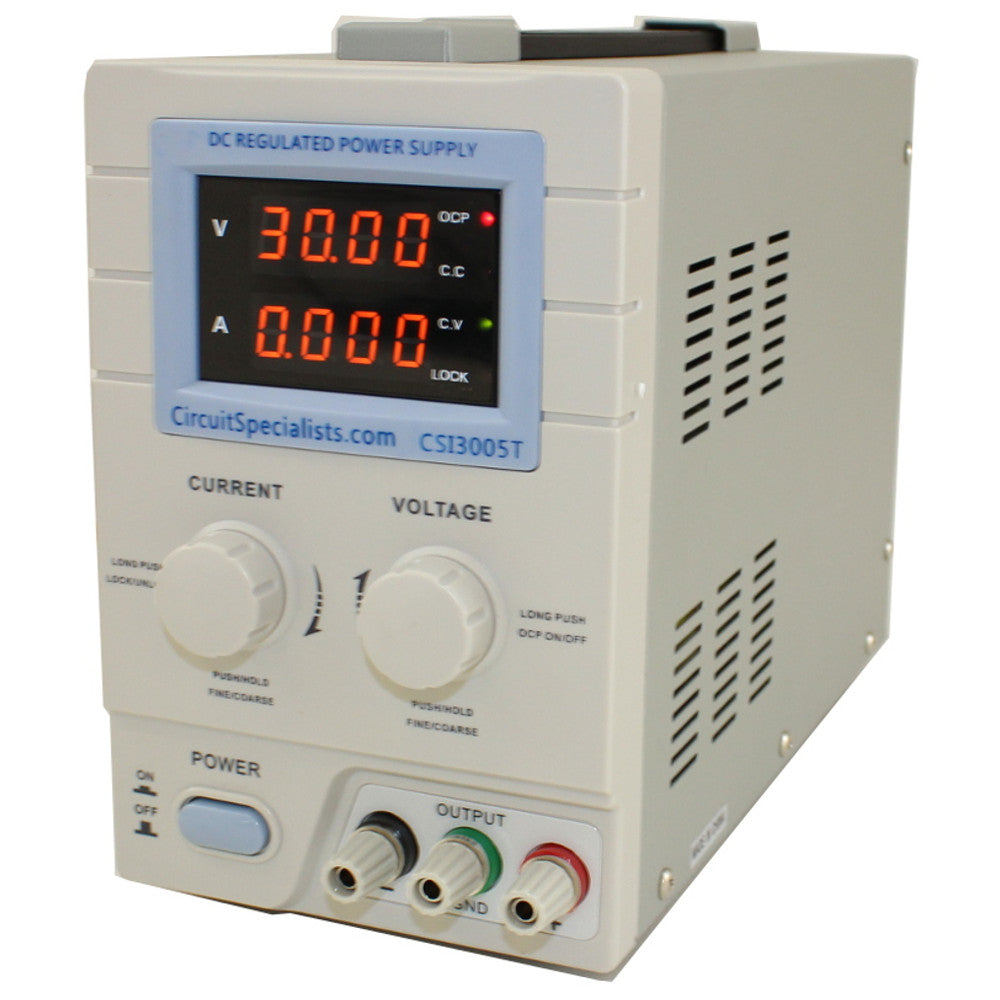 30 Volt DC 5 Amp Linear Bench Power Supply - CSI3005T