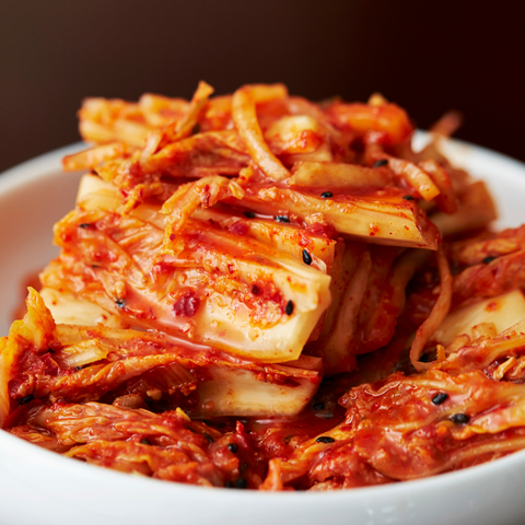 A fresh bowl of kimchi