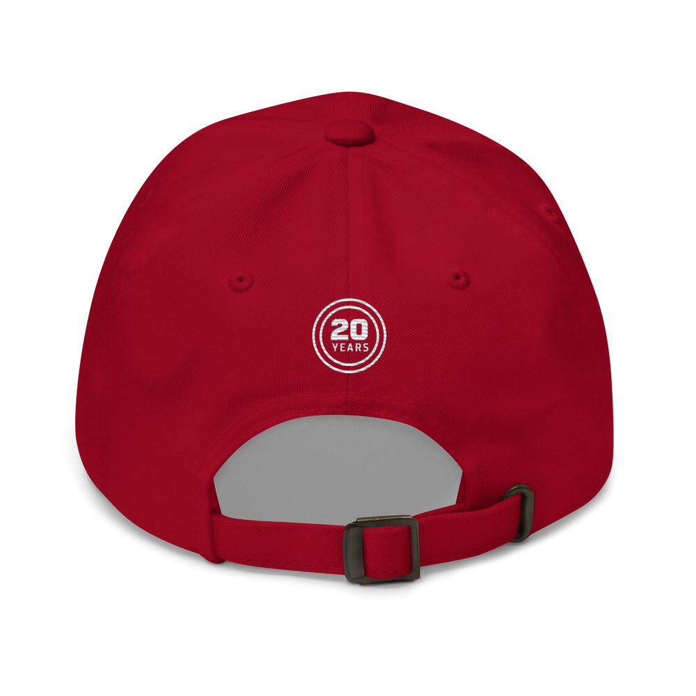 Hot Wheels® Red Line Club® 20th Anniversary Retro Logo Hat Red