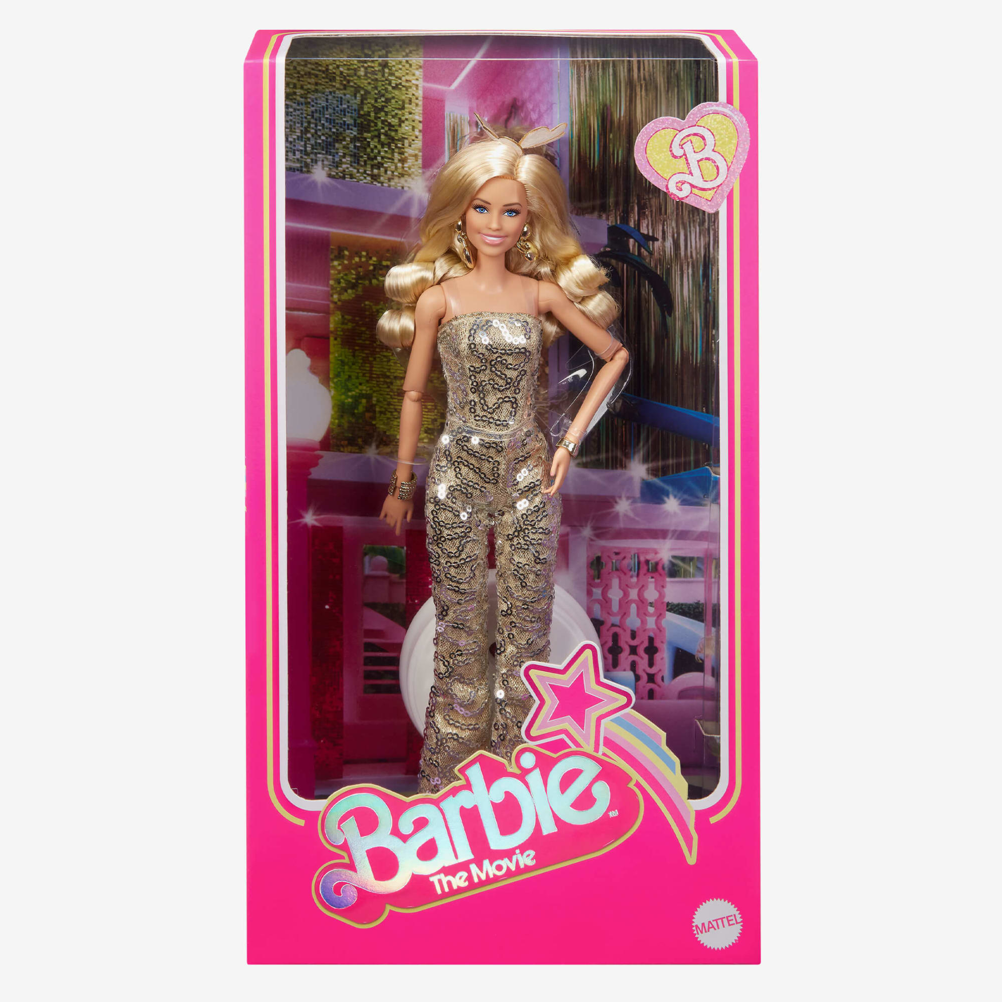 Barbie in Gold Disco Jumpsuit – Barbie The Movie – Mattel Creations