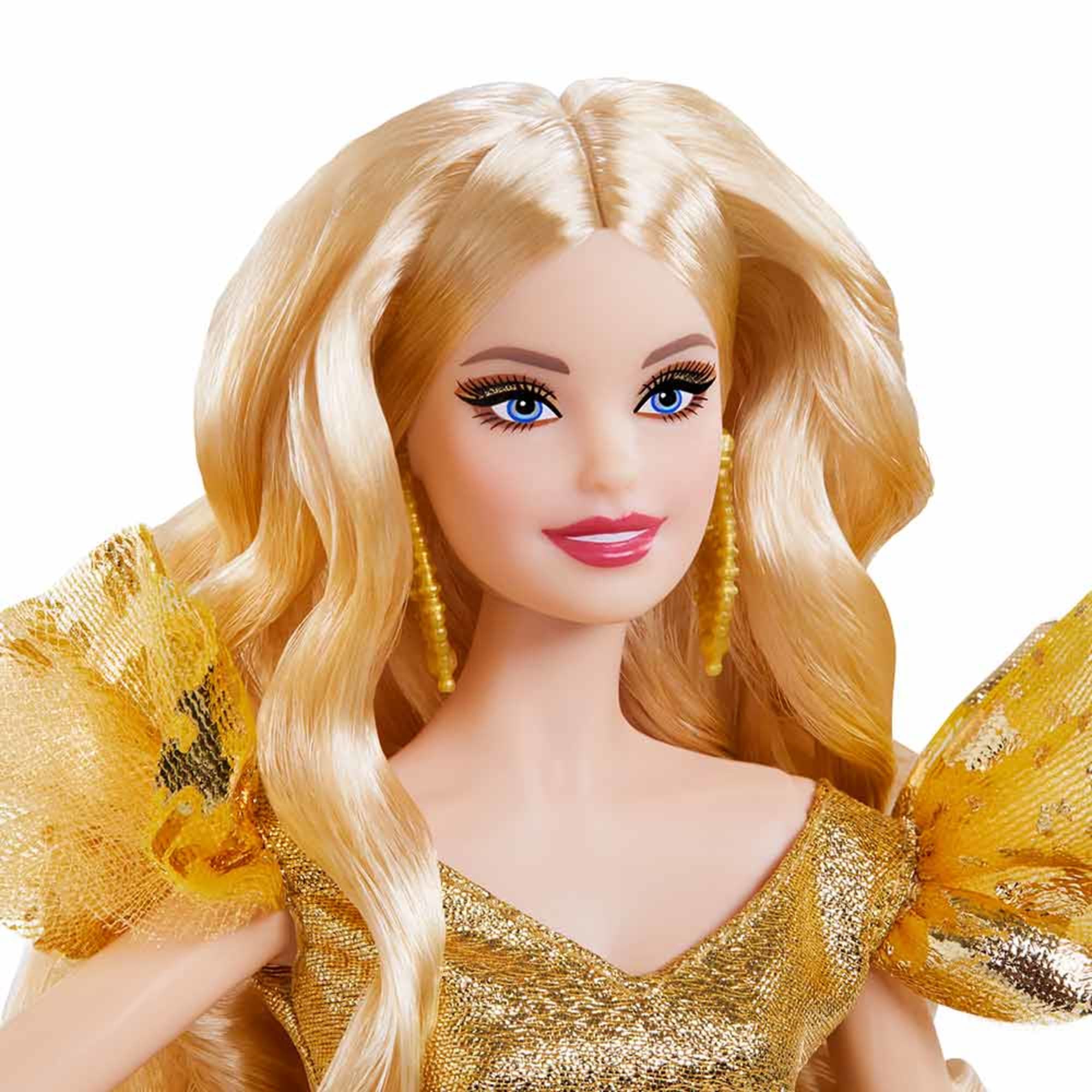 2020 Holiday Barbie Doll, Blonde Long Hair Mattel Creations