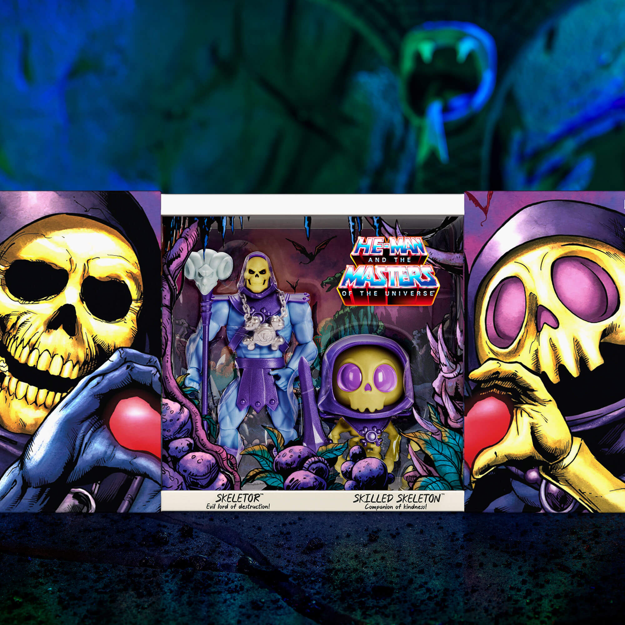 Masters of the Universe Skeletor x VeeFriends Skilled Skeleton 2-Pack