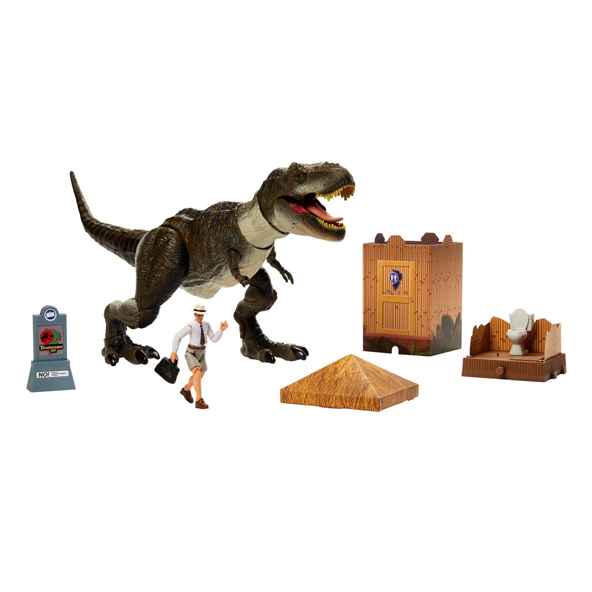 Jurassic World Outhouse Chaos Set Mattel Creations