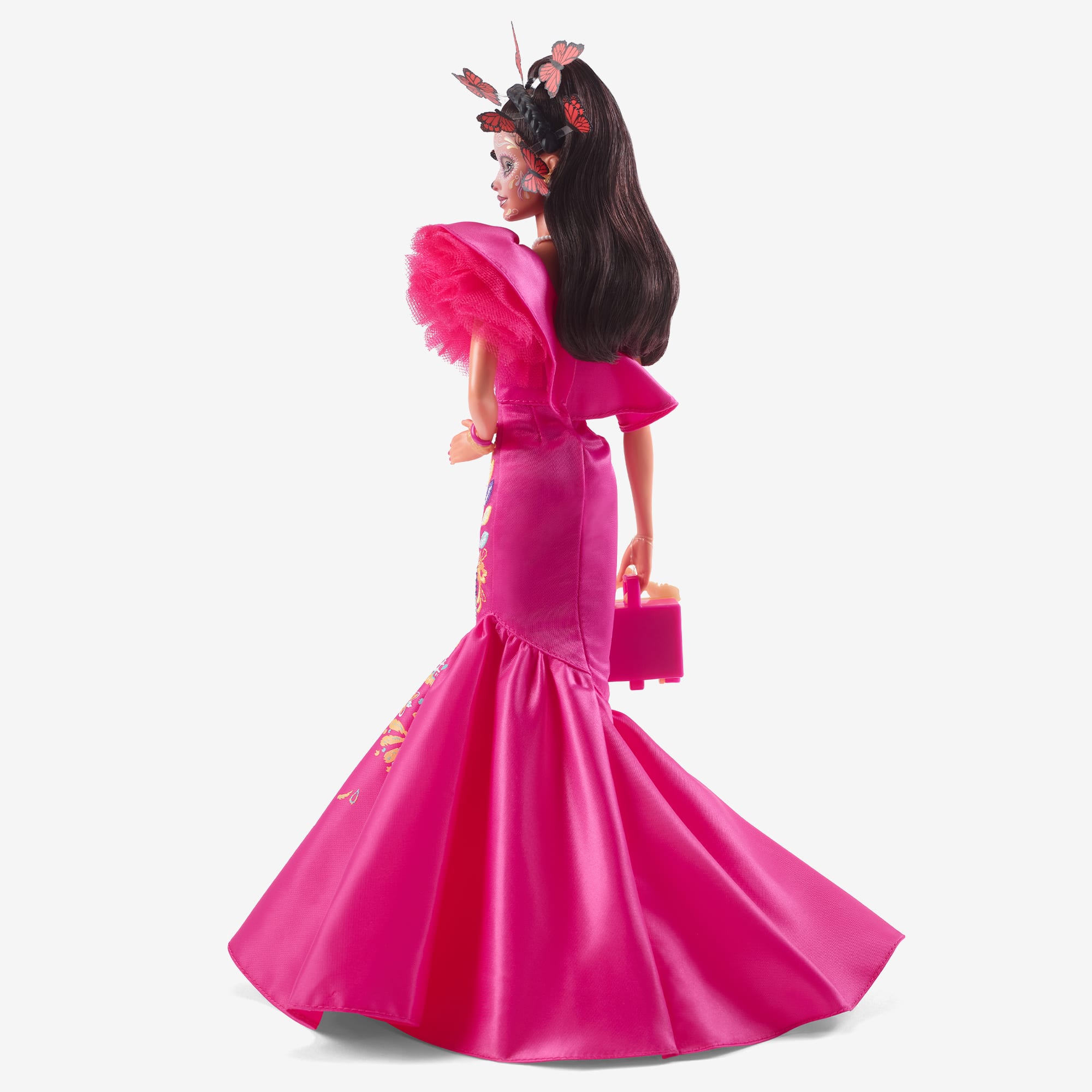 Premium Photo  A Barbie doll in a pink dress