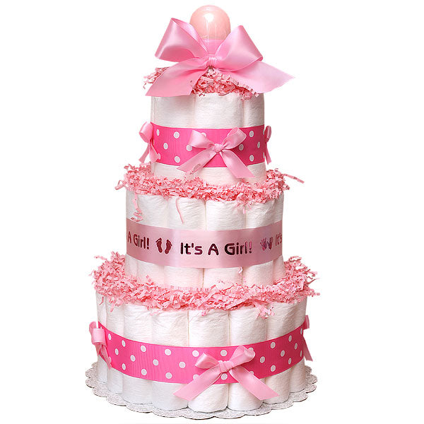 正規取扱品 記念日を彩るdiaper cake （花冠付き）pink ver. | artfive ...