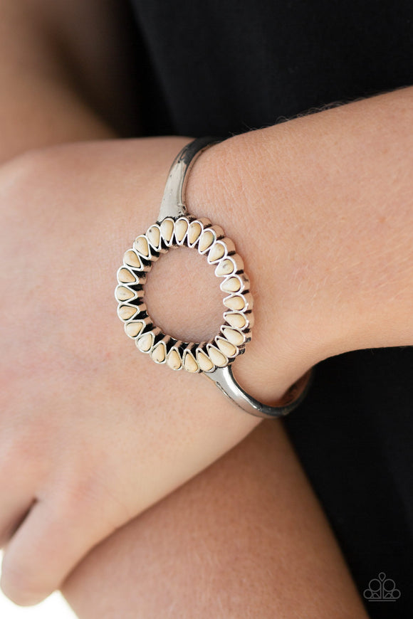 Divinely Desert - White  Bracelet – Paparazzi Accessories