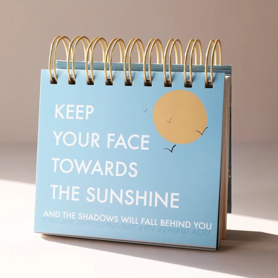Weekly Positivity Floral Desktop Flip Chart
