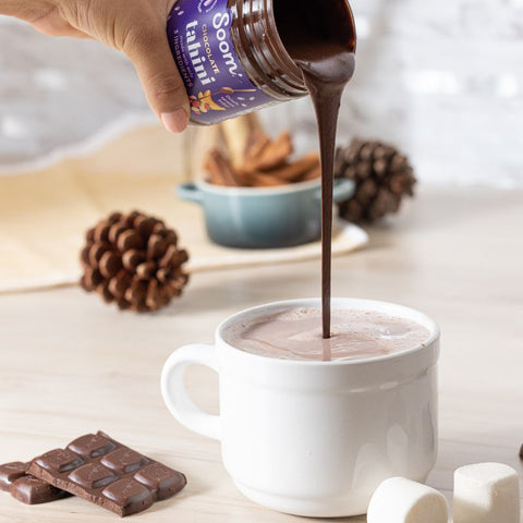 Chocolate Tahini Hot Cocoa