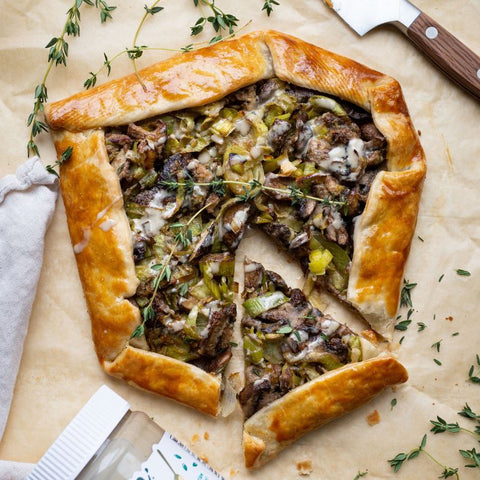 Savory Leek & Mushroom Galette