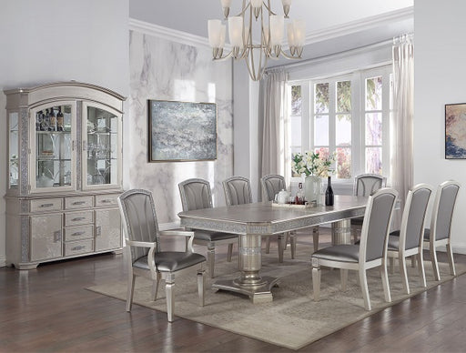 1211 Vesper Round Marble Dining Room Set