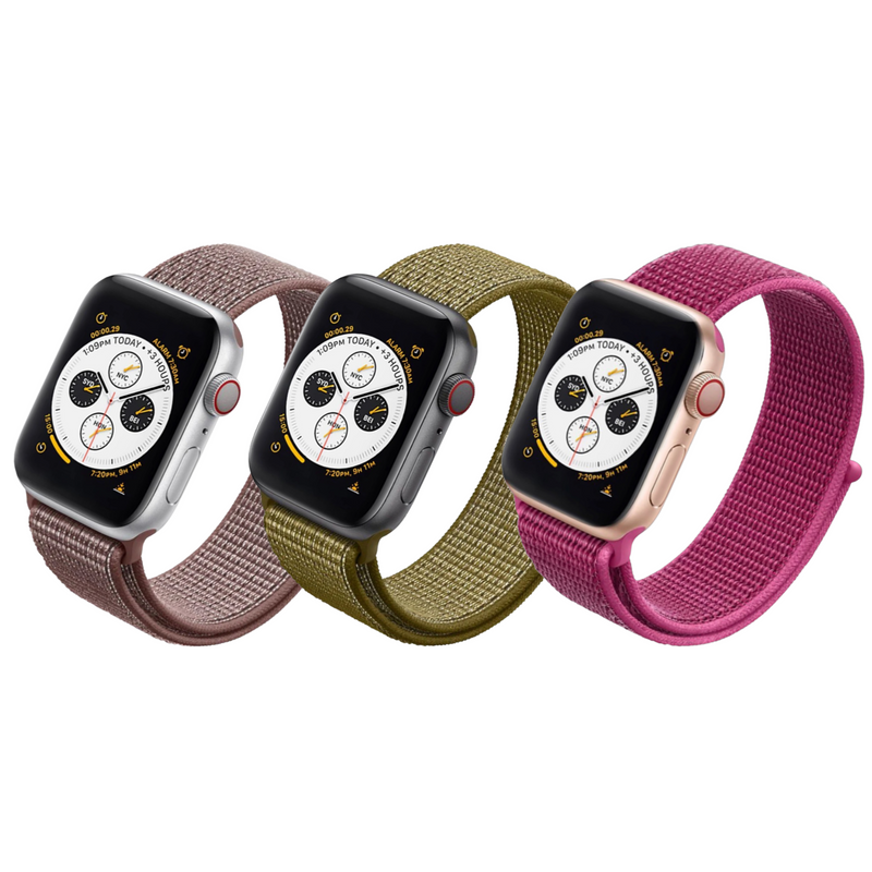 bericht Dicteren koppeling Classic Nylon Sports Loop Apple Watch Band