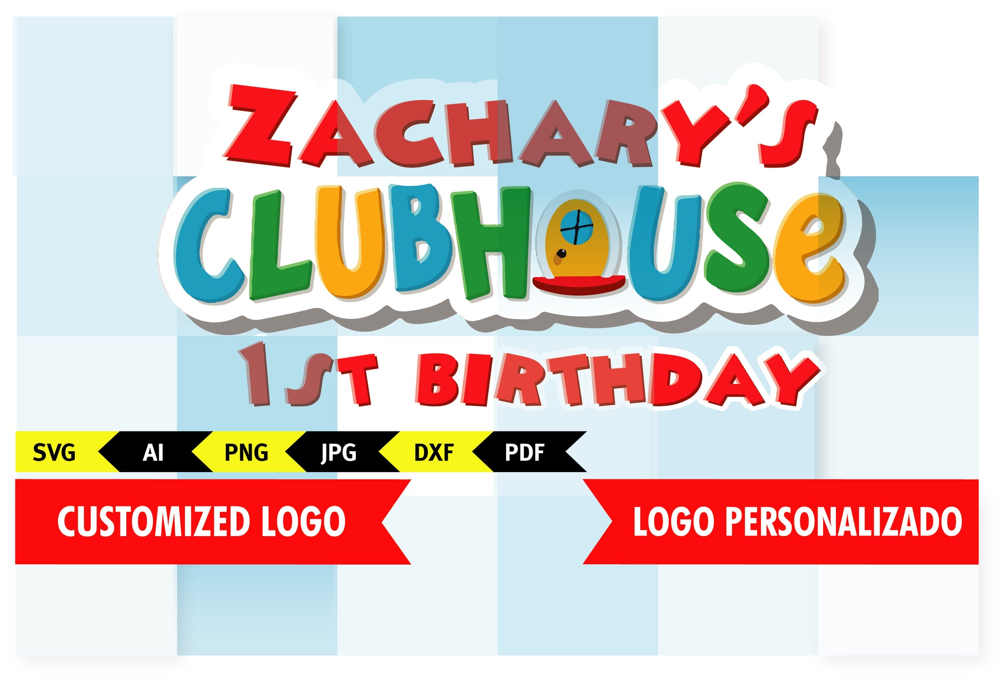 Mickey Mouse, Club house Personalized logo – Phigraphic